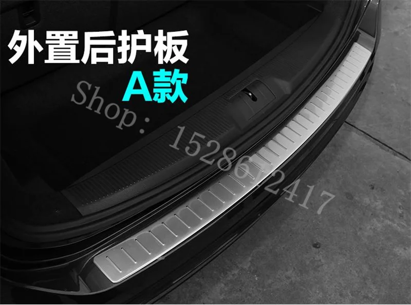 Para Volkswagen Sharan Protector de Parachoques Trasero de acero inoxidable alféizar maletero placa de rodadura embellecedor accesorios de coche