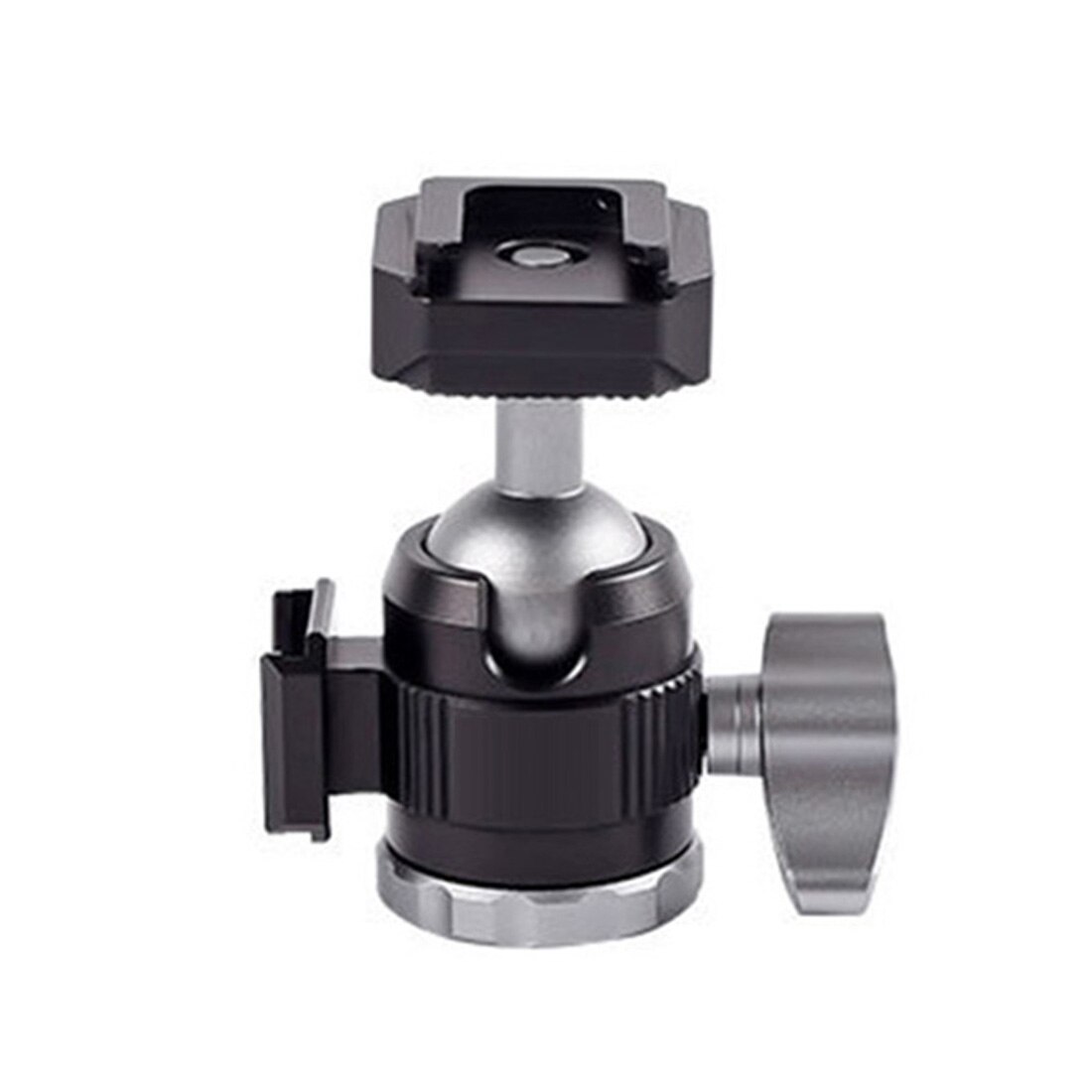Mini trípode + cabezal de bola giratorio de 360 grados, soporte de vídeo con zapata Dual para cámara DSLR, micrófono, luz de relleno