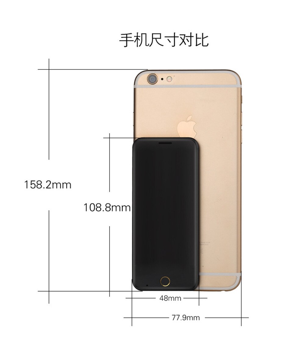 Anica A16 Mini Cell Phones, 1.54" Credit Card Size Bluetooth Dialer mini Celular Fone, Dual SIM big Sound Music Telefone Celular