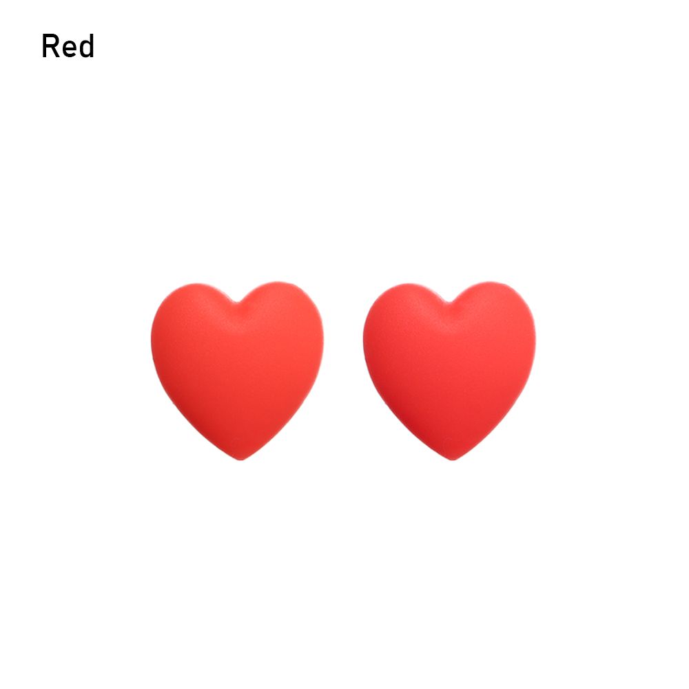 1 Pair Silicone Anti-slip Holder For Glasses Accessory Ear Hook Sports Eyeglass Temple Tip Stoppers Glasses Anti-slip Accessory: Heart- red