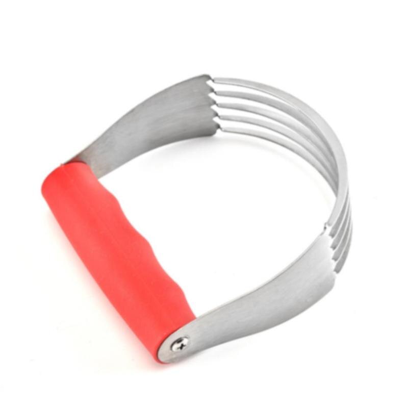 Stainless Steel Flour Blender Rubber Handle Dough Mixer Kitchen Baking Tool