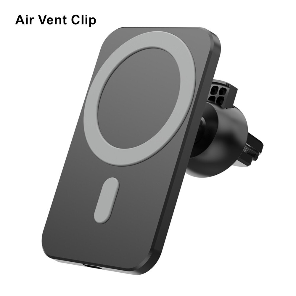 Caricabatteria da auto magnetico da 15W per iPhone 12 supporto per caricabatterie Wireless per auto supporto per telefono per auto a ricarica rapida supporto per presa d&#39;aria per iPhone 13: Black with Air Vent