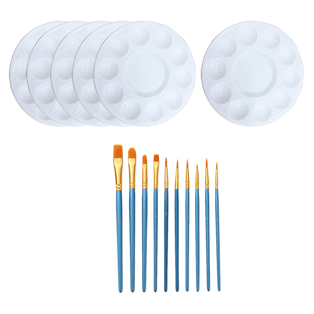 10pcs Artist Paint Brushes Set Acrylic Oil Watercolour Painting Art Craft Model