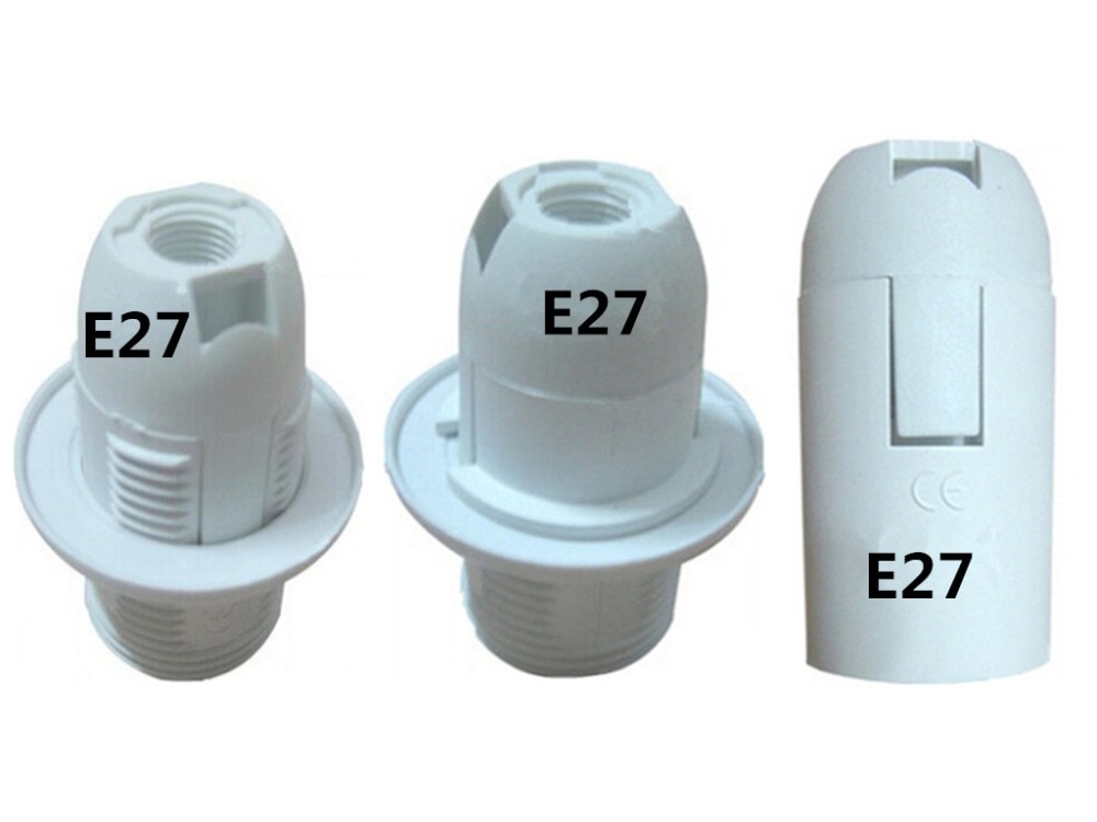 E27 base plastic Clip soort lamphouder E27 draad lamphouder E27 semi draad lamphouder volledige Draad e27 base Tentoonstelling holer