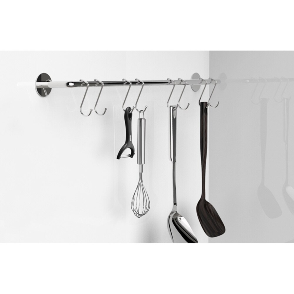 2 Pack Over Cabinet Door Double Hooks Strong Stainless Steel Multiple Use Shaped Hanging Over The Door Hooks Use for Kitchen C