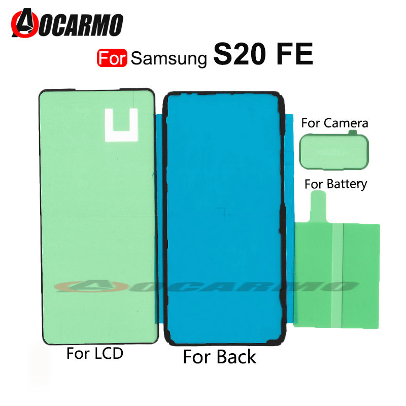 Do Samsung Galaxy S20 FE S20fe wodoodporny klej przedni ekran LCD tylna pokrywa naklejki bateria obiektyw aparatu klej naprawa części