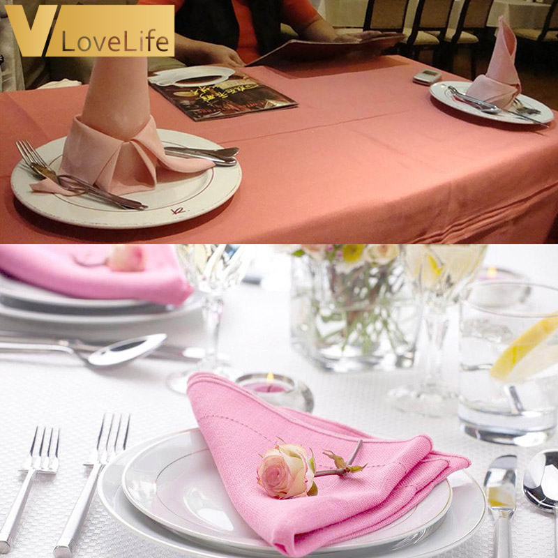 100 Stuks 30*30cm Servet Polyester Tafelkleden Vele Kleuren 12 "x 12" Doiner Wedding Party thuis Tafeldecoratie
