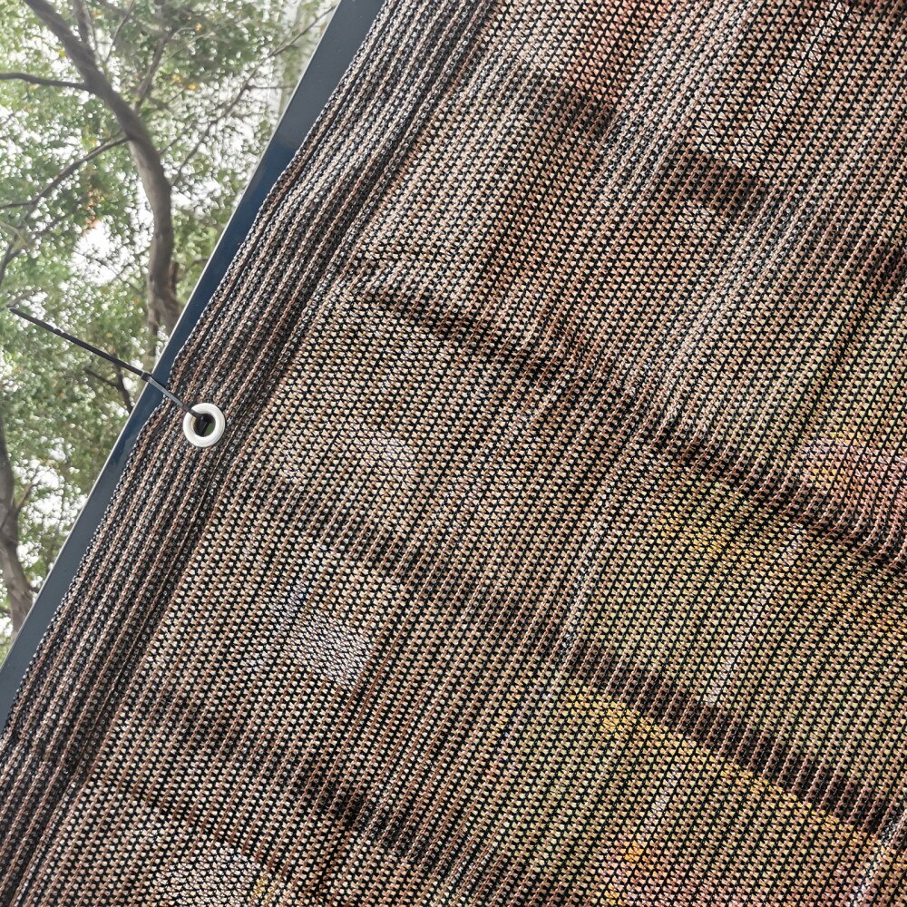 Fabric Mesh Net Brown Shade Cloth /Fence Privacy Screen Sunscreen Awnings For Construction Site Shading Rate 95% UV Protection