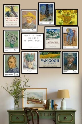 12 Pcs Wall Art Pictures for Living Room Home Decor Template