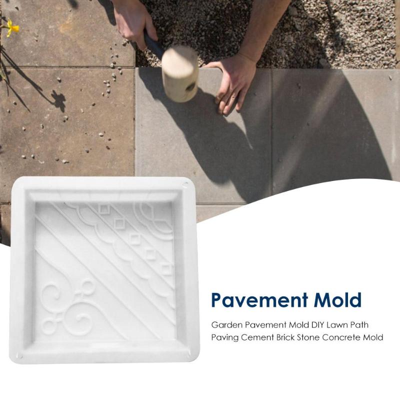 Pavement Mold Garden Courtyard Walkway Path Concrete DIY Paving Cement Road Mold Classic Colors and Simple Durable