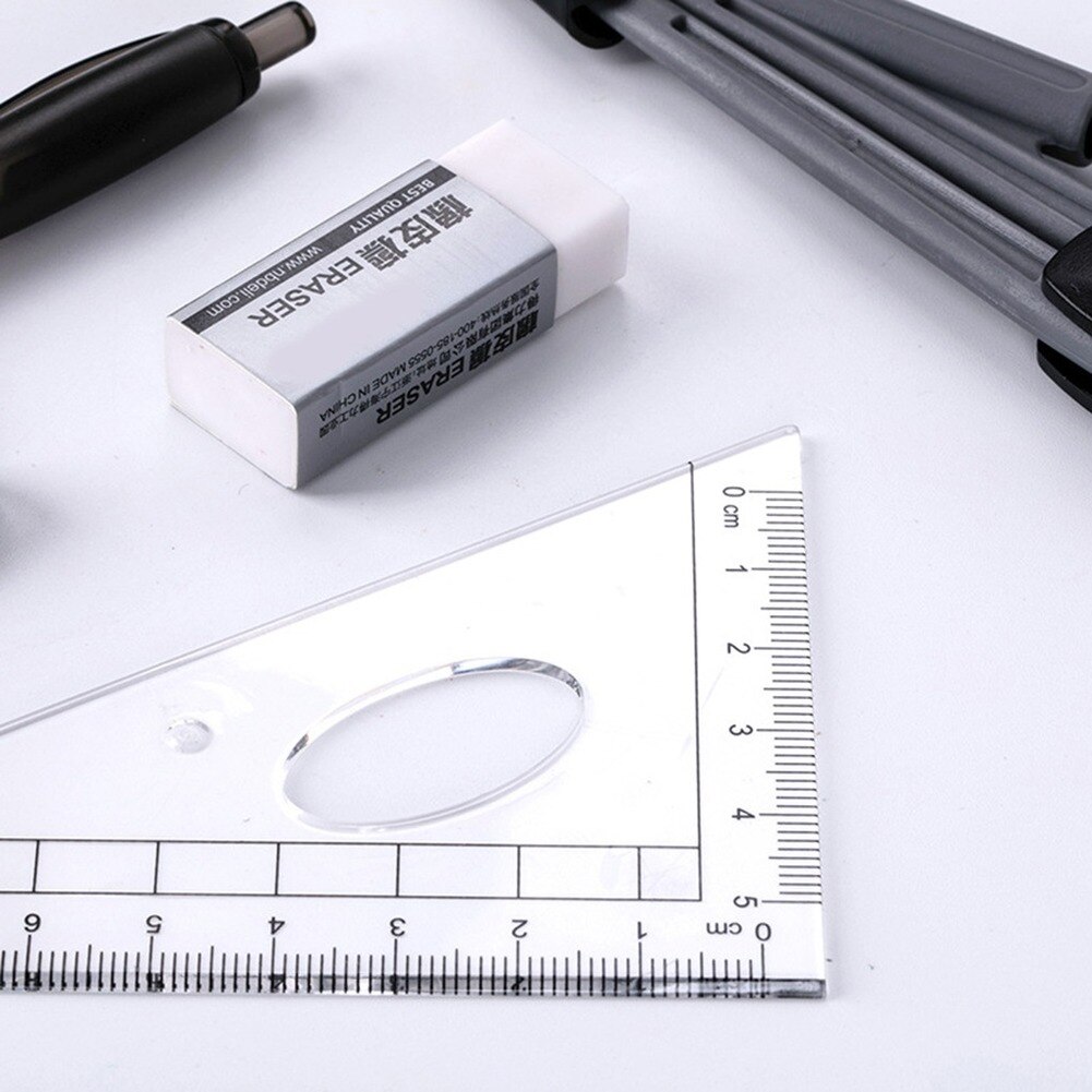 8PCS/Set Drawing Compass Ruler Kit Students School Stationery Examination Math Learning Tools