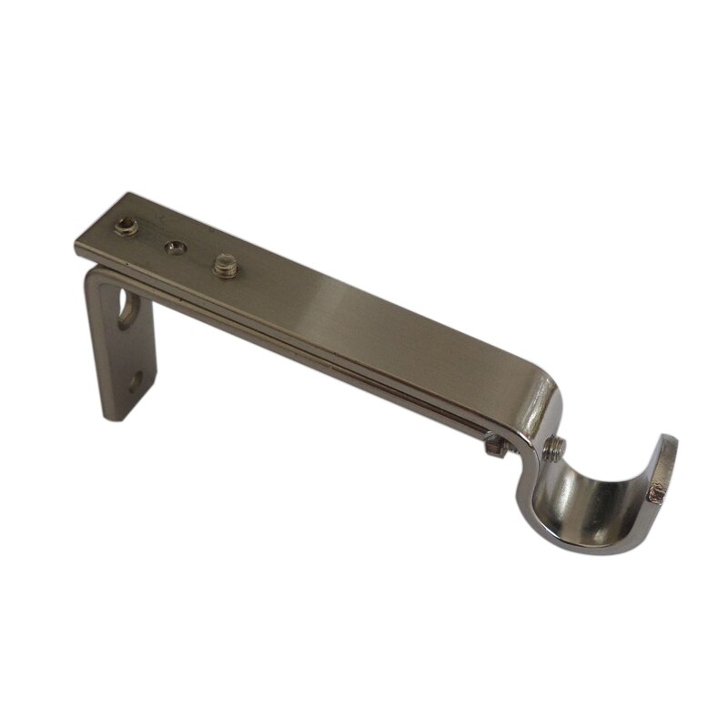 Tringle de rideau décorative Extensible 10-14 cm | 2 pièces D16mm, support d'accessoires de rideau pour décoration de fenêtre: stainless steel