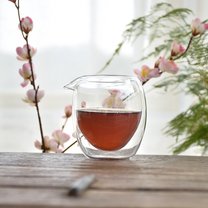 Dubbelwandige glazen thee-infusers, chahai theekan, glazen thee-accessoires