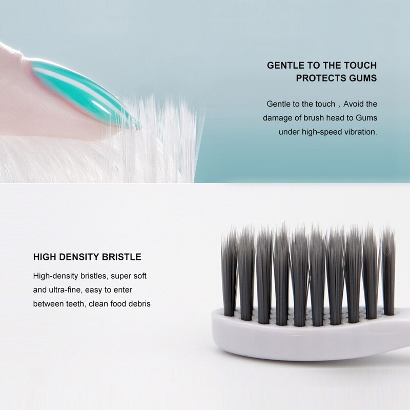 Kiwibird electrc hammasharjan pään vaihto hammasharjan pään bambu-hiiliharjakset hampaiden puhdistus  k3 k5