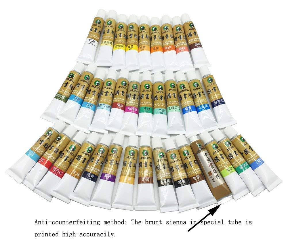 Marie 'S Chinese Schilderen Kleur Buizen Big Size Aquarel Set 12 Ml 12 Kleuren Art Supply