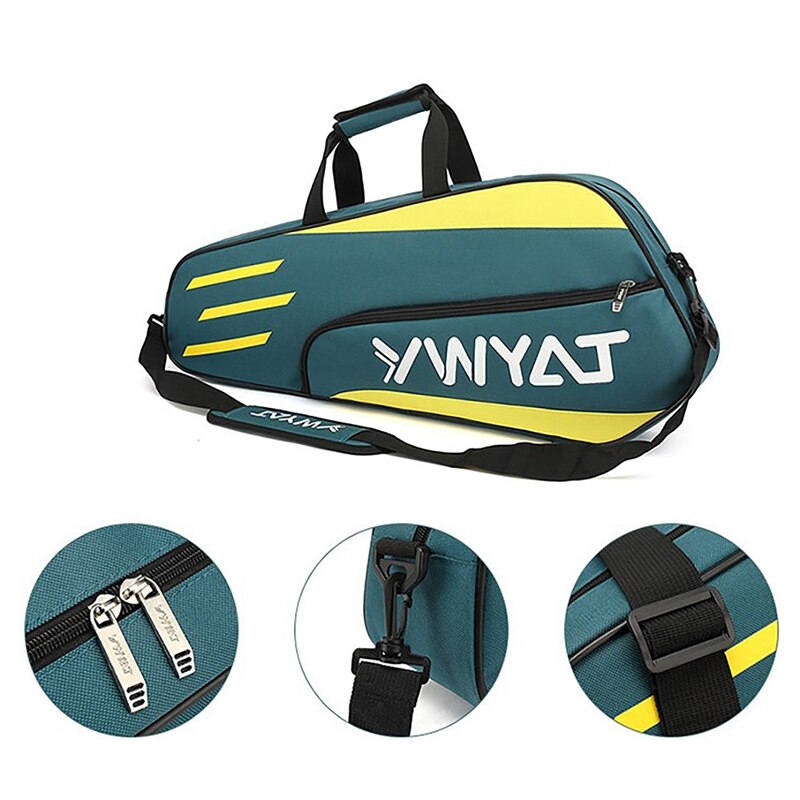 YWYAT Badminton Bag Outdoor Sports Training Fitness Racket Bags Large Capacity Waterproof Badminton Racquet Backpack