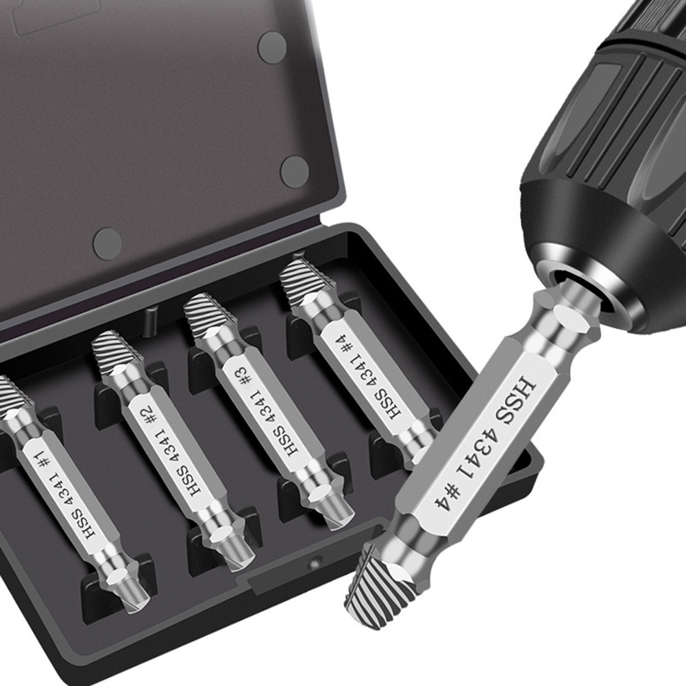 Velocidad tornillos Extractor brocas Juego de Herramientas tornillos dañados rotos removedor para carpintería NJ88