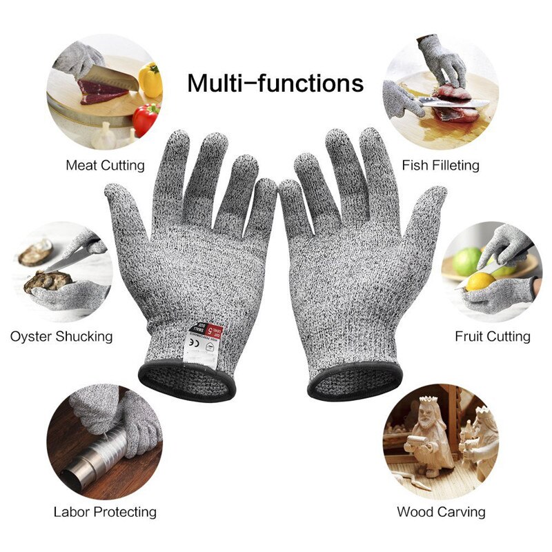 Metall Draht Gittergewebe Küche Metzger Sicherheit Handschuhe Anti-schneiden Handschuhe Sicherheit schneiden nachweisen Stichsichere Edelstahl schneiden-beständig