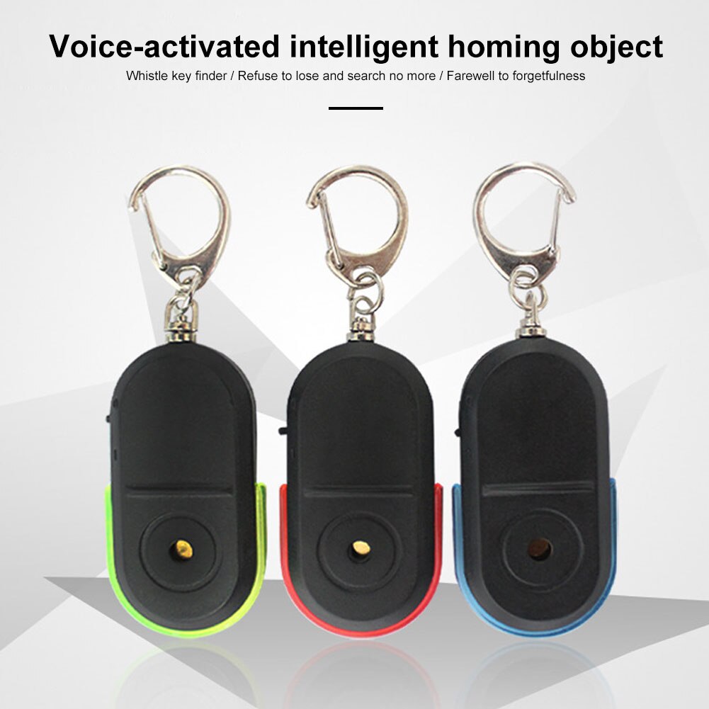 Smart Anti-Verloren Alarm Portemonnee Telefoon Key Finder Locator Met Led Licht Sleutelhanger Whistle Sound Mini Anti Verloren Sleutel finder Sensor