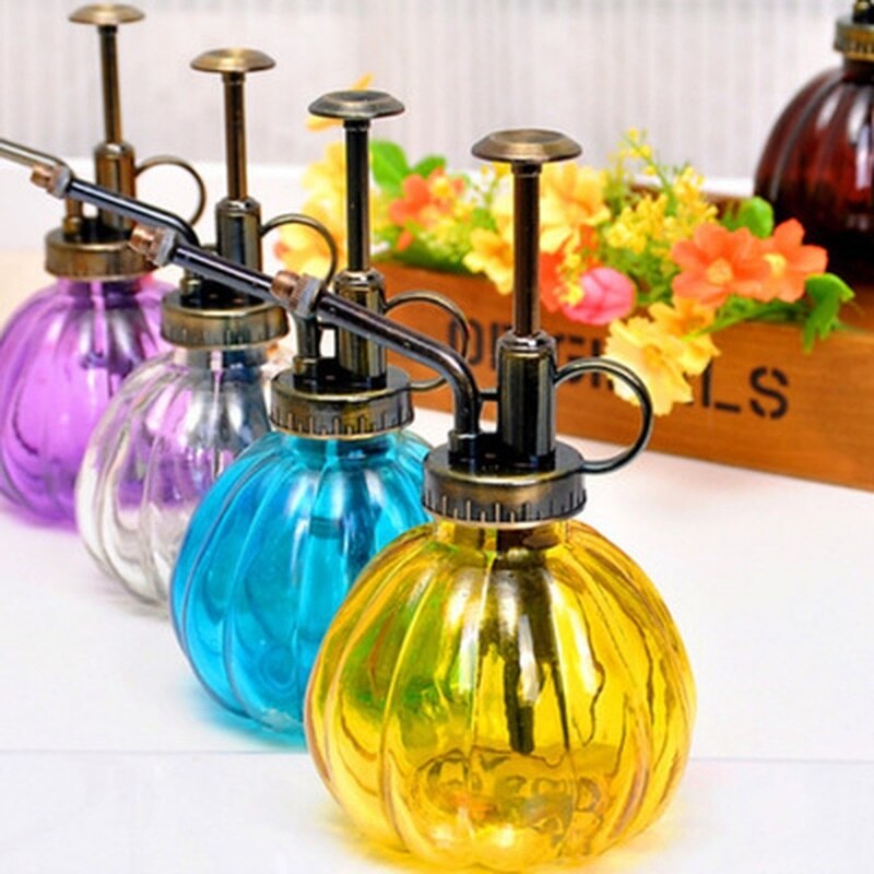 Antikk glass plante blomstervanning potte spray flaske hage frisør sprøyte(skum boks emballasje) hage tilbehør