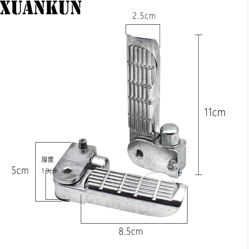 Xuankun elektrisk sykkelpedal aluminiumslegering bak pedal fotbeslag