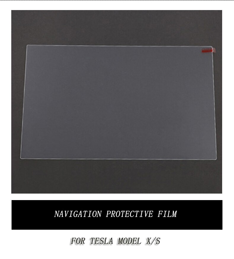 Protecteur d'écran automatique Film de protection pour tableau de bord de protection UV pour film de verre de protection d'écran de navigation Tesla Model X S: Navigation film