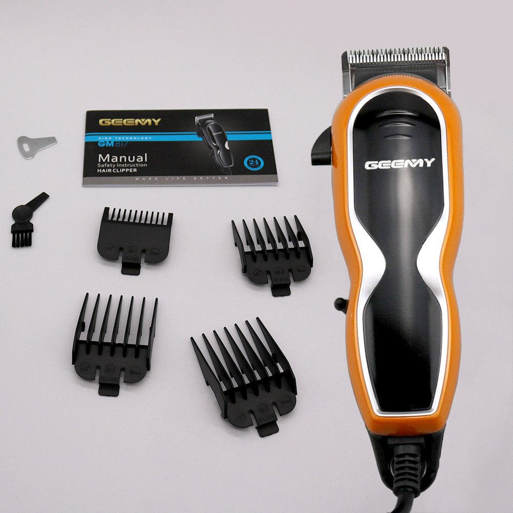 10W Powerful corded clipper hair trimmer for men electric cutter hair cutting machine haircut carbon steel blade