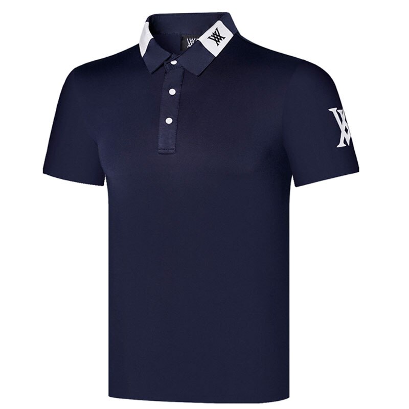 T-Shirt da Golf a maniche corte da uomo per abbigliamento da Golf estivo nuova camicia sportiva da esterno traspirante ad asciugatura rapida shipp gratuito: royal blue / XXL