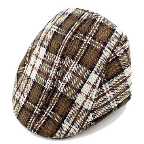 Klassisk gitterlinne bomullsberet hatt vår vinter mössa bekväm andas mössa för barn barn pojke 25*19*11cm: 05