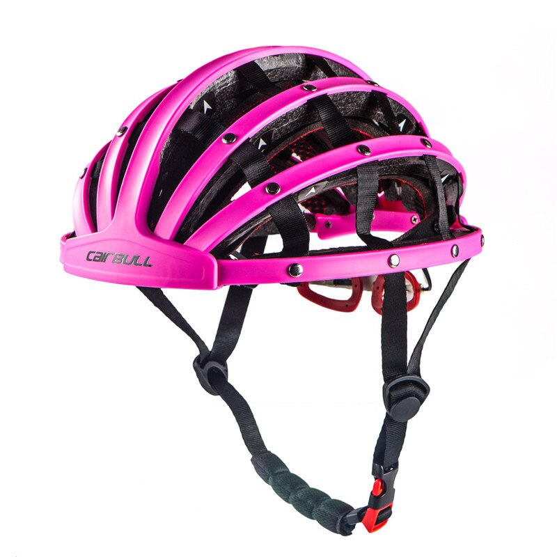 260G Opvouwbare Road Fiets Helm Lichtgewicht Draagbare Fietsen Fietshelm City Bike Sport Veiligheid Leisure Rijden Helm: violet