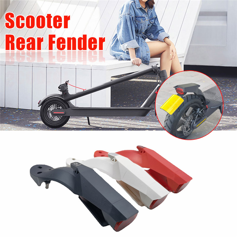 Scooter Achterspatbord Vervanging Accessoire, Achterspatbord Kit Spatbord Beugel Geschikt/Compatibel met M365/M365 Pro Elektrische Scooter met Schroeven en Schroefdoppen (zwart