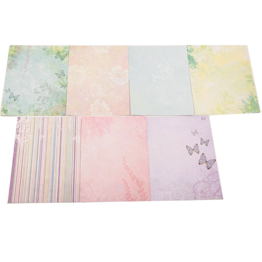 14Pcs/Lot Butterfly Retro Material Papers DIY Scrapbooking Album Diary Decorative Paper Scrapbooking Paper