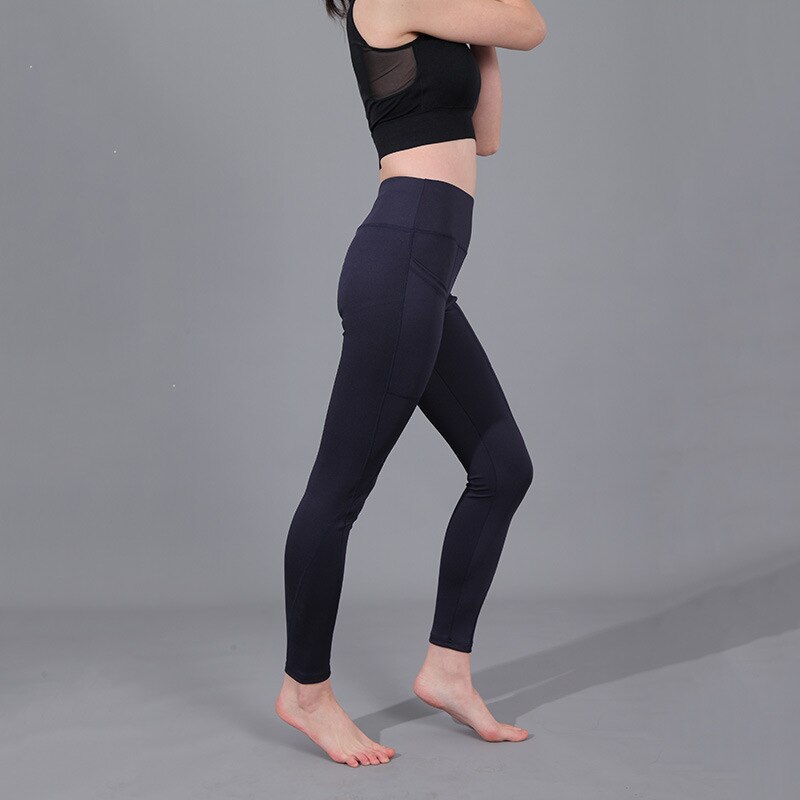 High Waisted Side Pocket Leggings Sport Fitness Yoga Pants Women