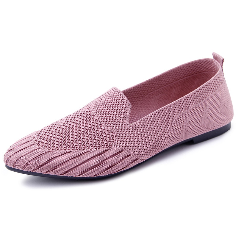 Kvinder flade sko spids sort kontor sort flade arbejdssko dame loafers åndbar sapato feminino dame bådsko