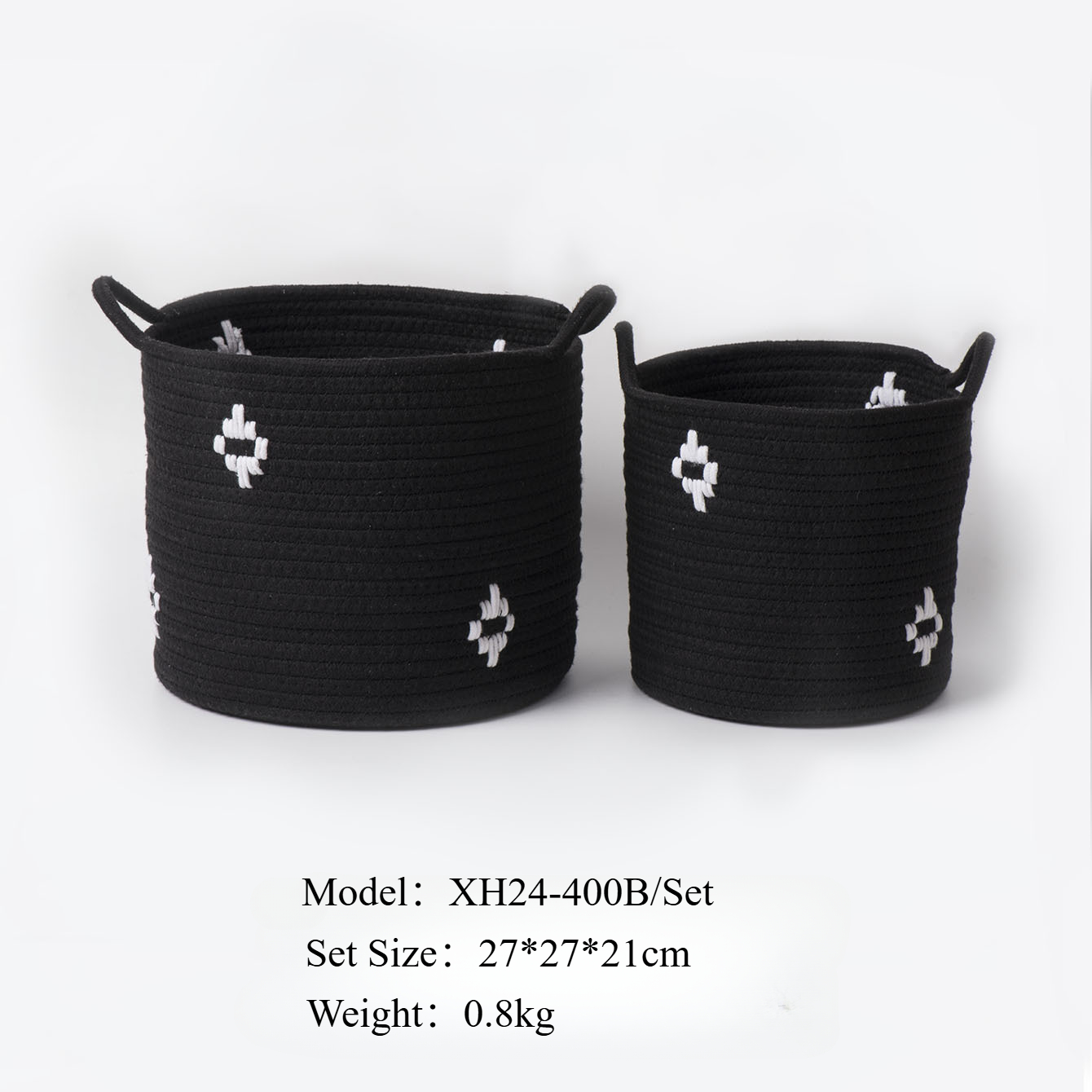 Eenvoudige katoenen en linnen touw opbergmand thuis kleding opbergmand woonkamer speelgoed opslag vuile kleren mand: Roze