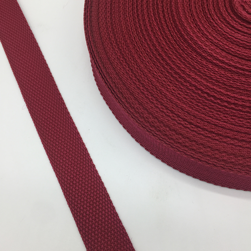 Sangle en Nylon pour sac à dos, 5 Yards, 1 pouce (25mm), accessoires de couture, ceinture: Deep Red
