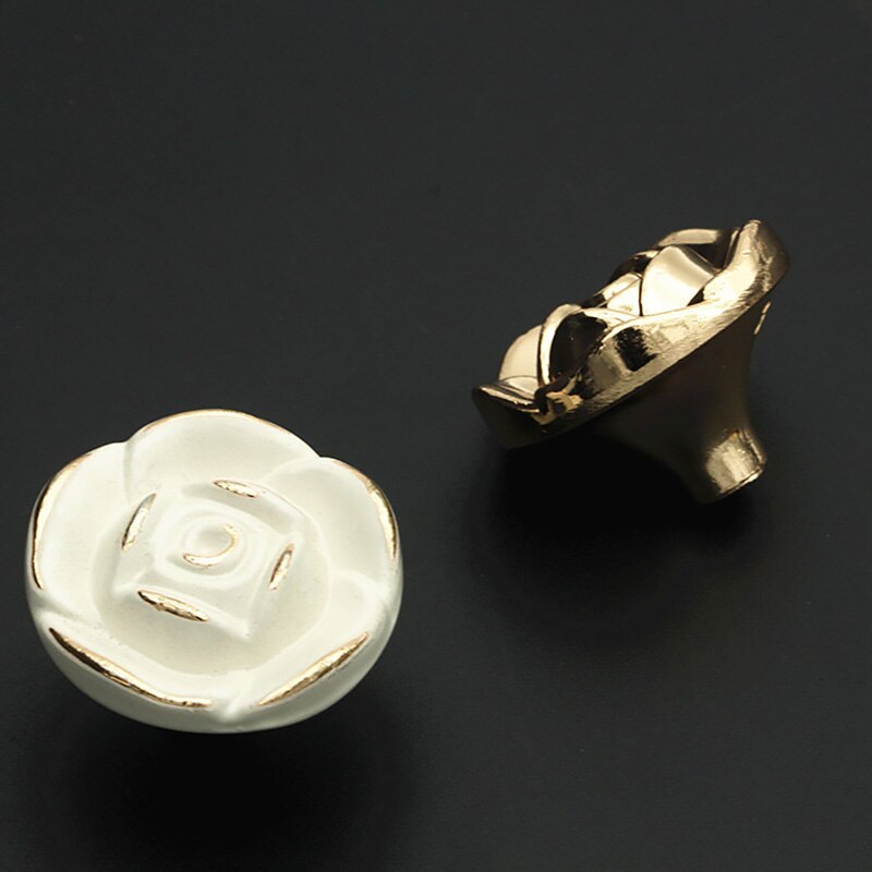 Vintage Roses Flower Shape Alloy Cabinets Knobs & Knobs Furniture Handles Door Knob Cabinet Drawer Pull Handle for Home Hardware