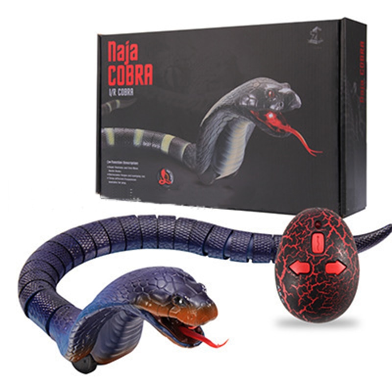 RC Snake Control remoto serpiente electrónica juguetes serpiente simulada inalámbrica novedad juguete niño Halloween Cobra rey