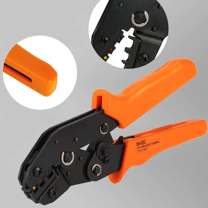 Adjustable Cable Wire Ratchet Crimper Plier Crimping Tools with 450 pcs Electrical Terminal Connectors