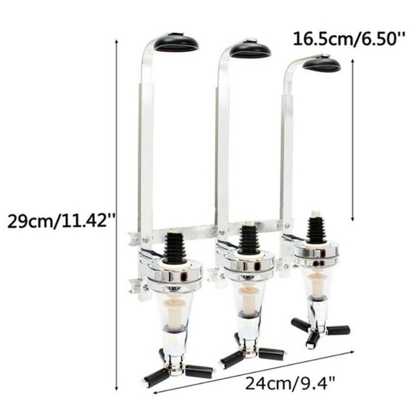 4# Bottle Stand Wall Mounted Dispenser Drinks Wine Spirits Steel Bar Optics Party For Bar Party Bar Accessory Drink Tool