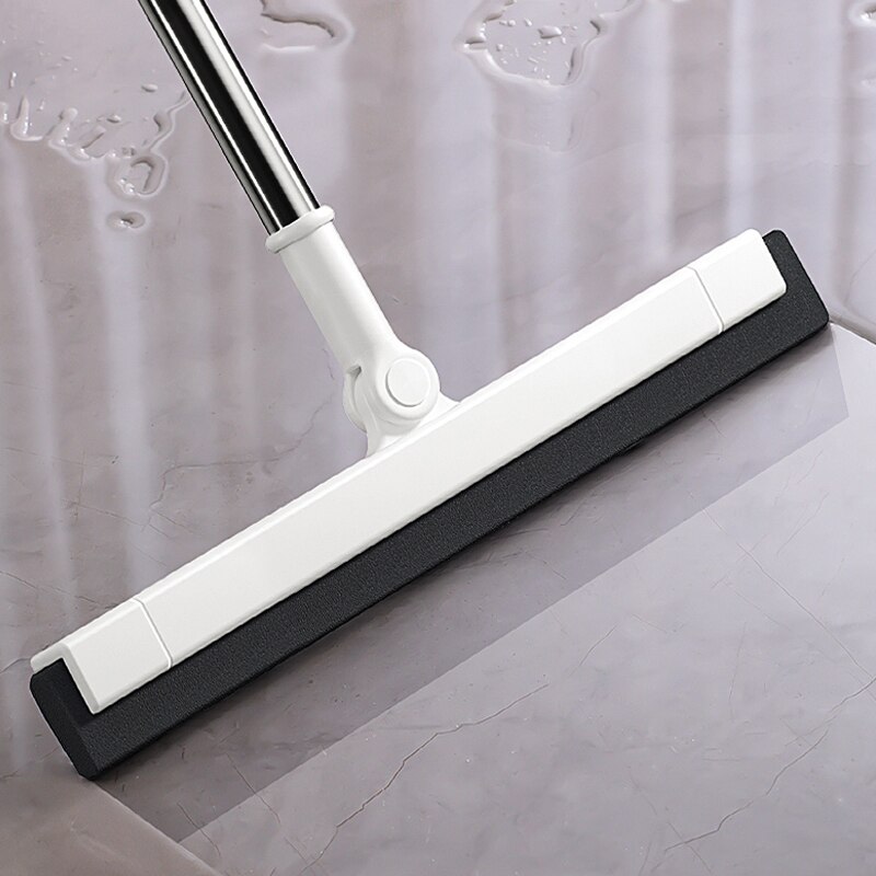 Wiper Mop 180° Magic Broom Floor Brush Scrub Brush with Adjustable Long Handle Scrubber with Stiff Bristles for Tile Cleaning
