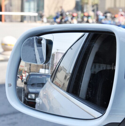 Grad rammeløs blindplet spejl vidvinkel rundt konveks spejl lille rund side blindspot bakspejl