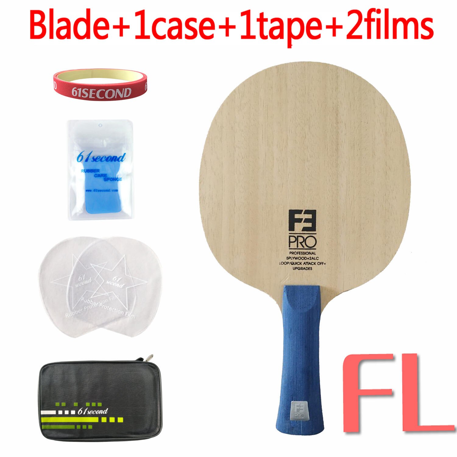 Sanwei F3 PRO Table Tennis Blade Ping Pong Paddle Racket Bat Arylate Carbon 5+2 ALC Premium Ayous Surface OFF++: FL with FM case