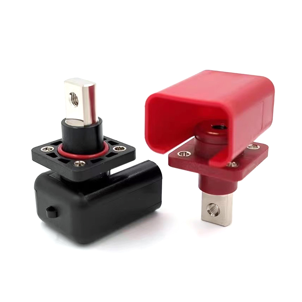 200a Koperen Lithium Batterij Terminal Connector Energie-Opslag Terminal Batterij Connector Adapter Vierkante Energie-Opslag Connector