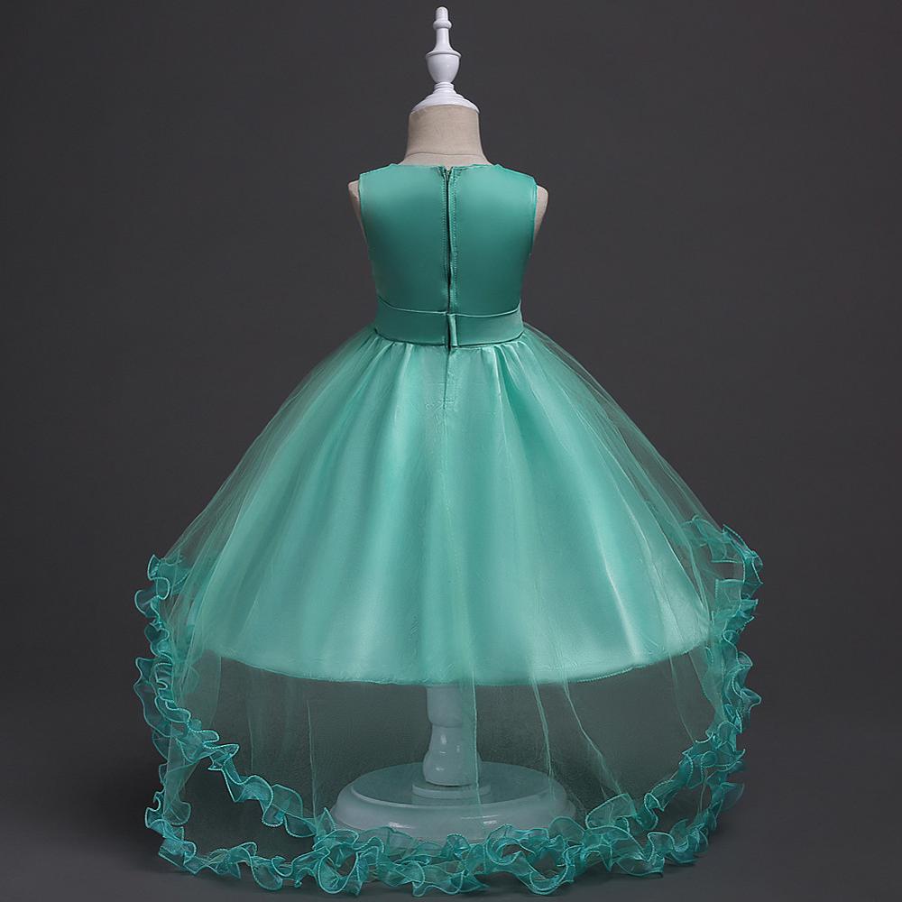 Meisjes Prinses Borduren Baby Bloem Bruiloft Kerstfeest Tutu Jurk Tiener Kinderen Kids Elegante Vestidos voor 3-15Years