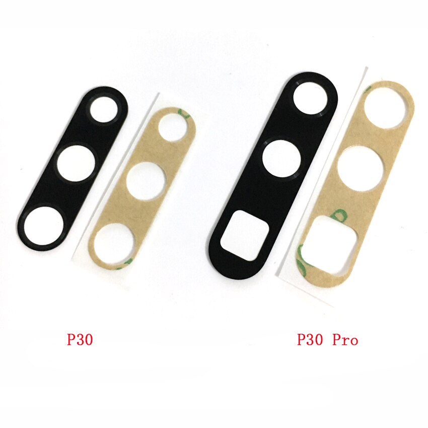 10 stuks Voor Huawei P30 P30 Pro P30 Lite Achter Back Camera Glas Lens Cover Met Sticker Adhesive