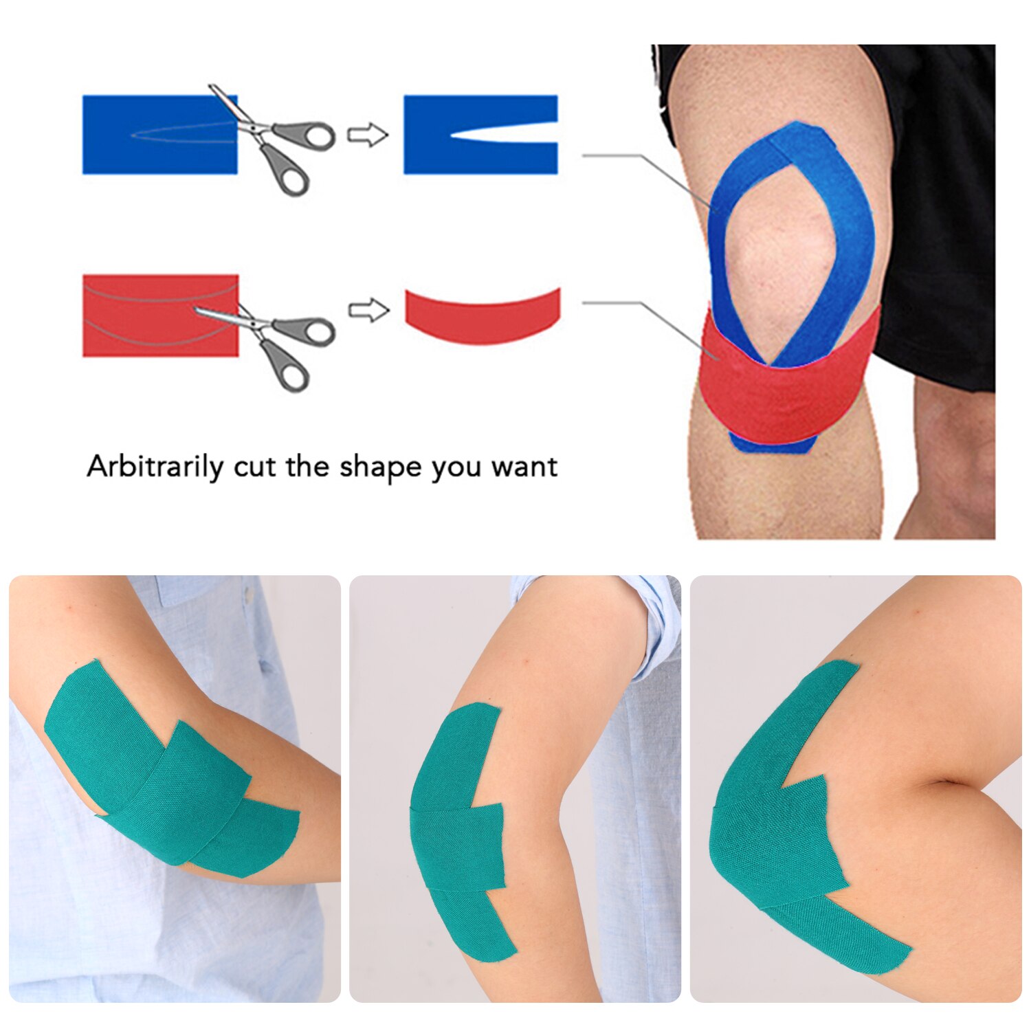 3 Pcs 5 M Athletic Spier Bandage Taping Atletische Kinesiologie Spier Bandage Tape Therapeutische Sport Tapes Knie Schouder Elleboog