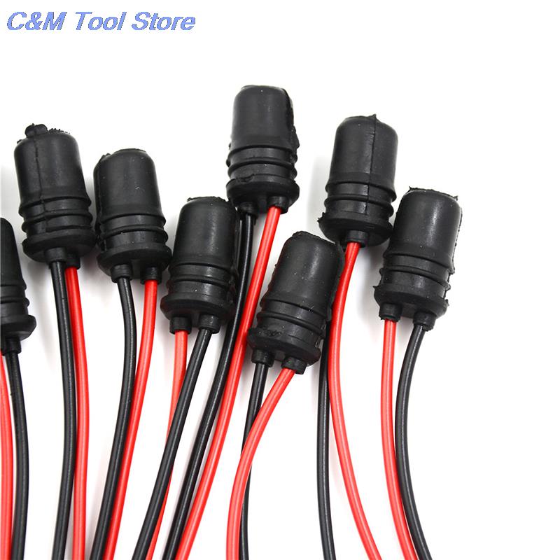 10Pcs W5W T10 Gloeilamp Socket Houder Fit Voor Cars Trucks Boten Zachte Rubber Connector Extension Accessoires