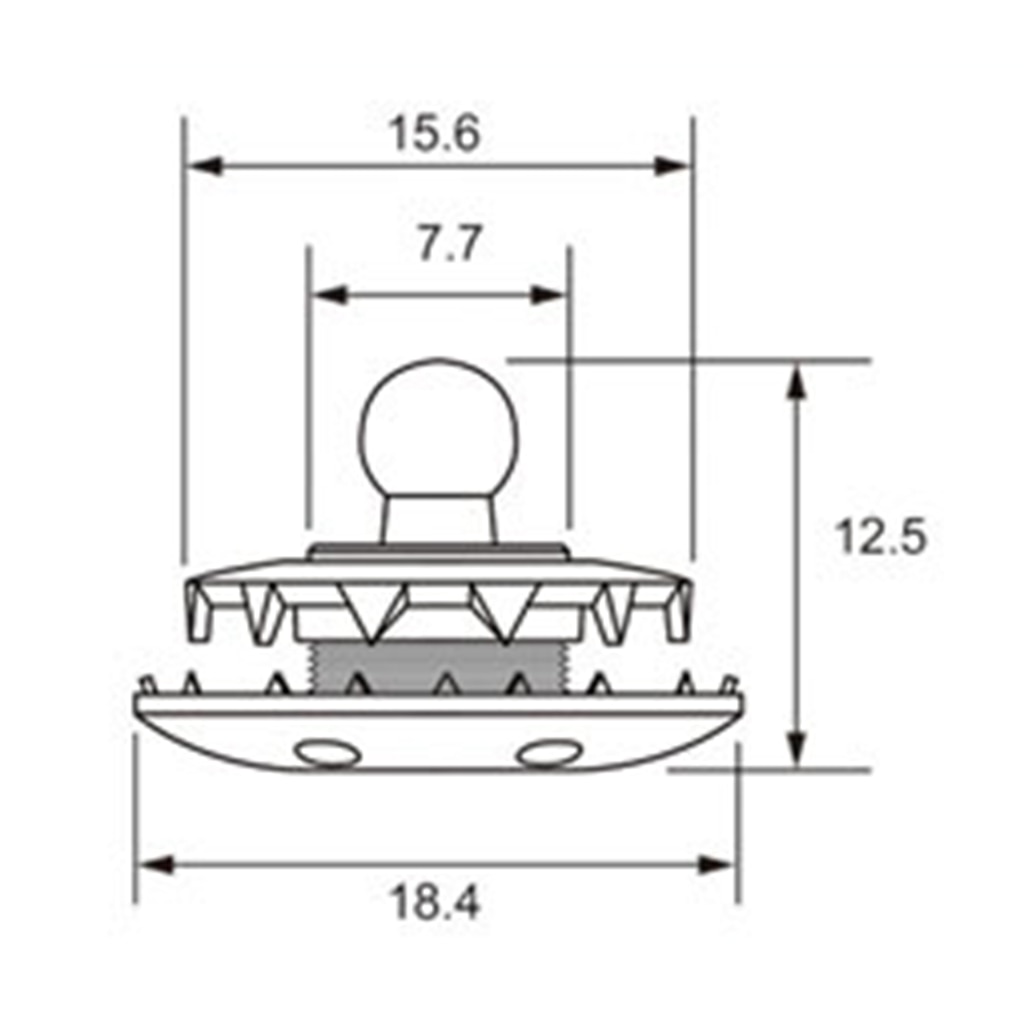 316 Rustfritt Stål Båt Kalesje snapp Knapp - 3/8" stud snapp, Svart Krom