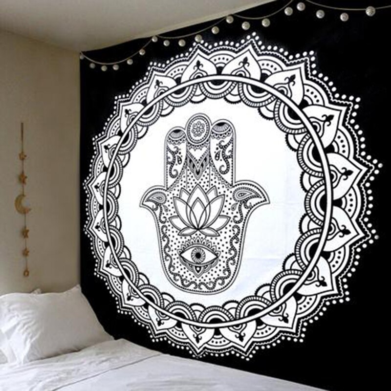 ✿s Chic Bohemia Mandala Floral Wall Hanging Tapestry For Wall Decoration Tribe Style Tapestry: 2